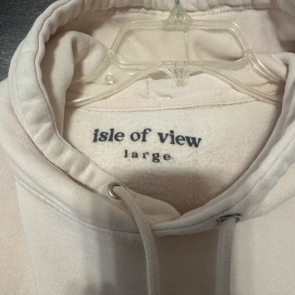 Isle of View pink hoodie size Large - Picture 3 of 3